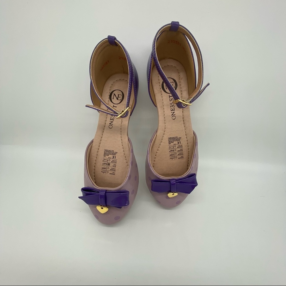 GIRLS Purple Mary Jane Shoes Size US13 UE31 - Picture 3 of 7